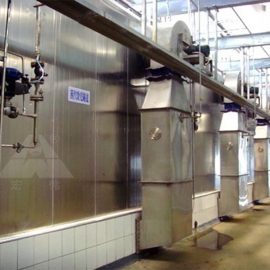 Steam scalding tunnel pig hog swine abattoir equipment slaughtering machine slaughter line slaughterhouse tool meat processing