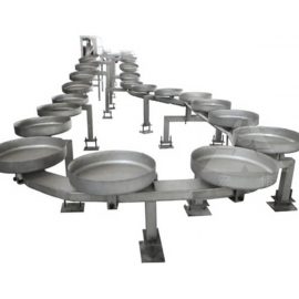 White red offal synchronous checking conveyor system pig hog swine abattoir equipment slaughtering machine slaughter line slaughterhouse tool meat processing