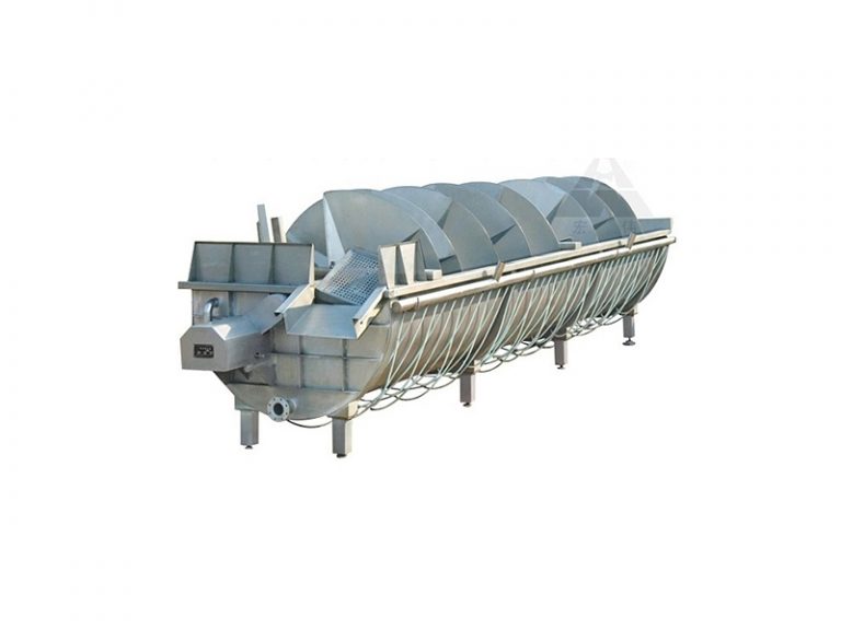 Spiral chiller screw pre-cooling poultry broiler chicken birds abattoir equipment
