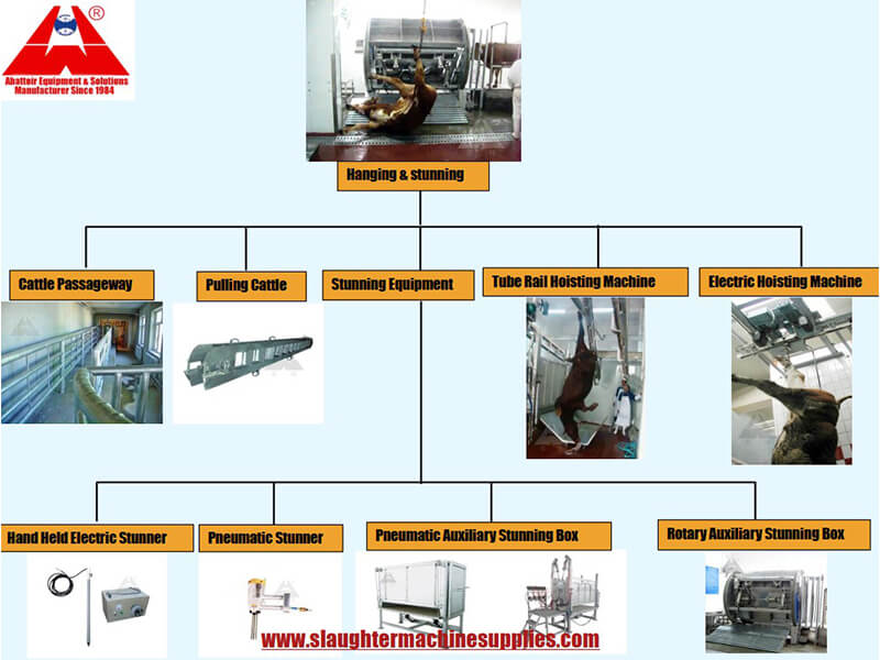 1.cattle slaughter line abattoir equipment processing flow chart
