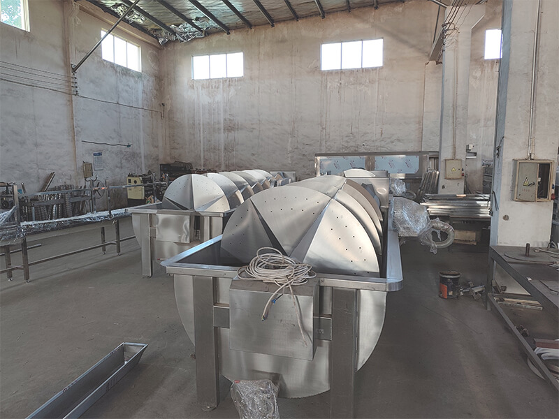 Poultry Processing Equipment and Chicken Slaughter Machines in HW Machinery Factory Spin Chiller