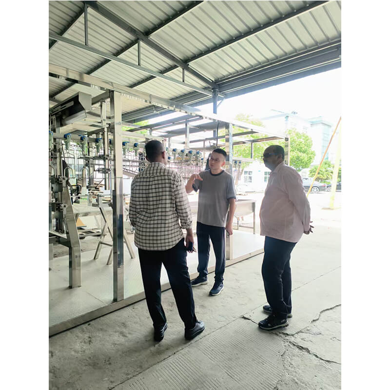 2025-09-11 hw machinery ethiopian delegation 500bph compact chicken slaughter line poultry processing equipment 2