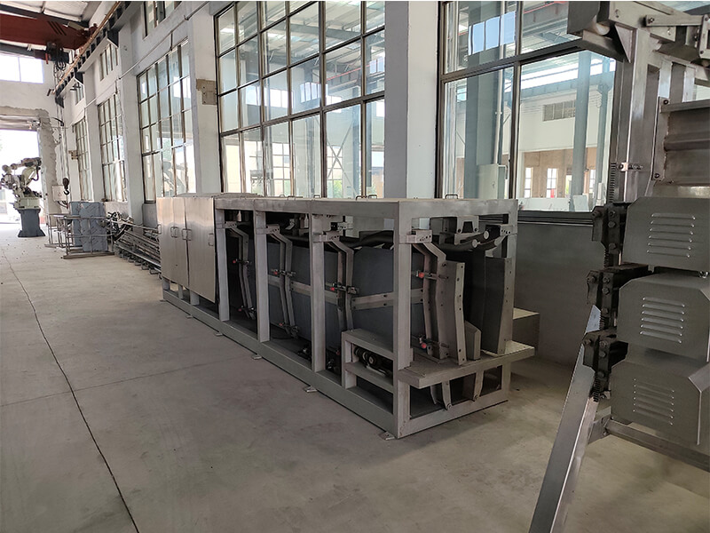 Pig slaughter line production inspection at HW Machinery