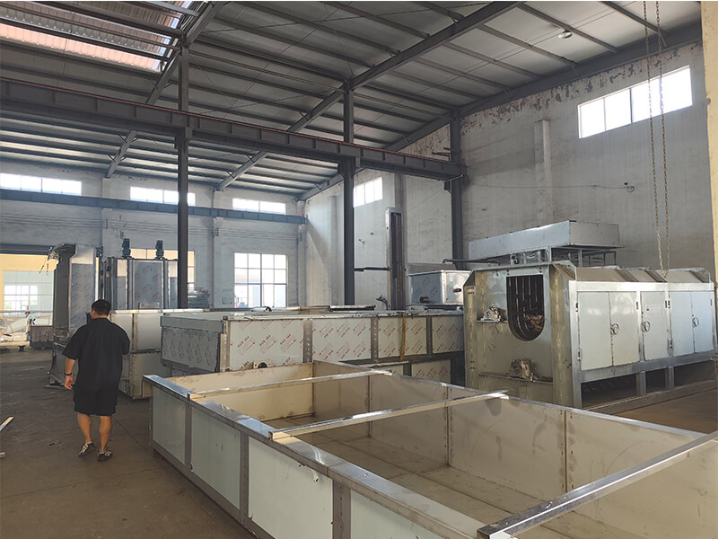 Pig slaughter line production inspection at HW Machinery