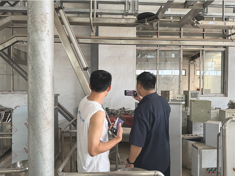 Sheep abattoir equipment quality check at HW Machinery