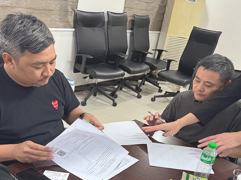 cebu philippines 6000bph poultry processing-line project sign